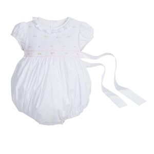Little English - NWT - Smocked Claiborne Bubble - Rosebuds